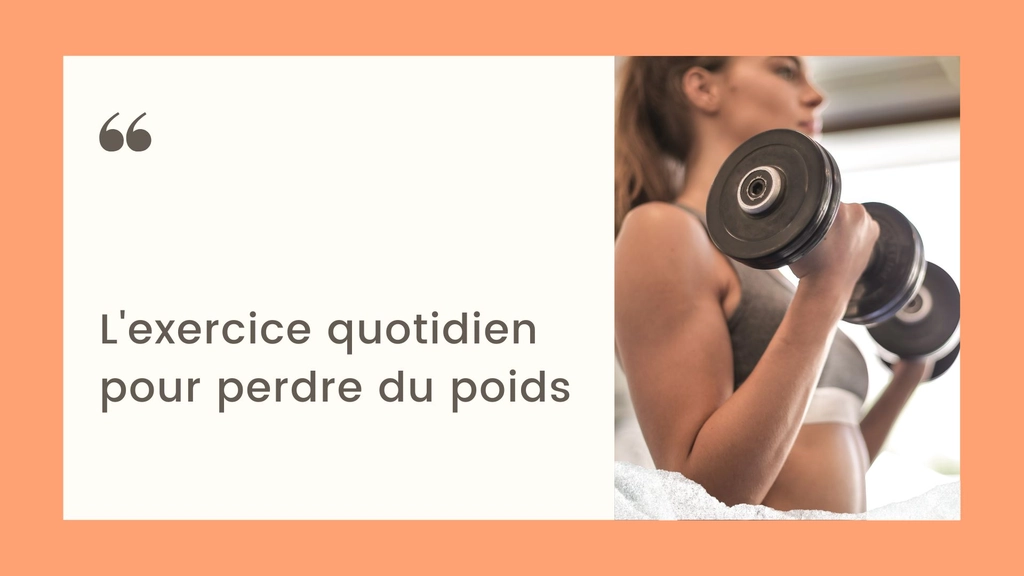 Faire du sport tous les jours pour maigrir