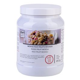 Muesli Protéiné aux Fruits Rouges Rapunzel, 375 grammes 